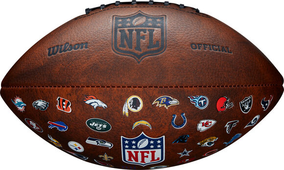 NFL Off Throwback 32 Team Logo Football