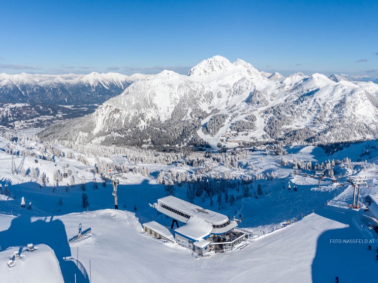 Panorama vom Skigebiet Nassfeld